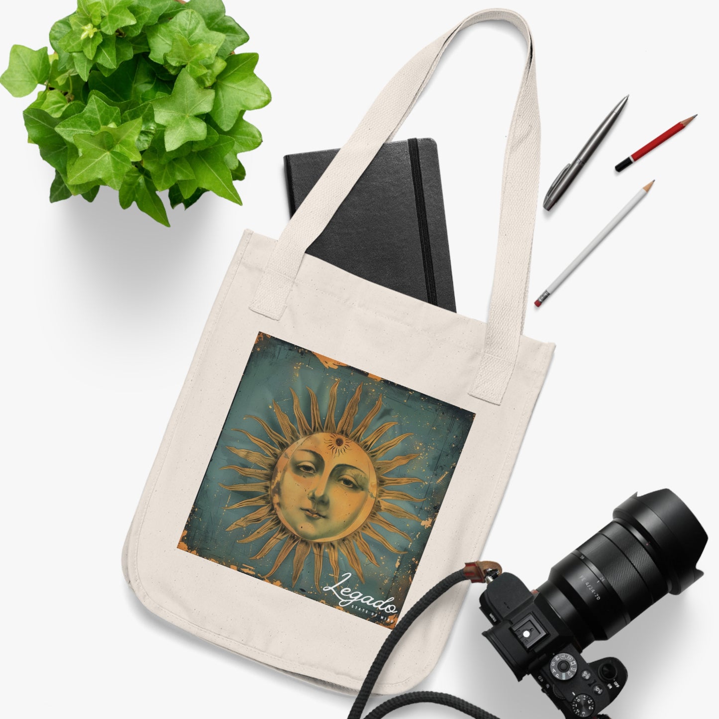 Canvas Tote Bag - Sunny Day Environmental Friendly Beach Bag